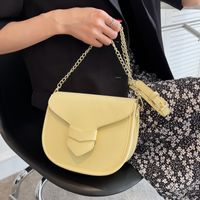 Summer Chain New Fashion Messenger Texture Single-shoulder Saddle Bag20*16.5*9cm main image 3