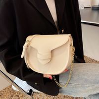 Summer Chain New Fashion Messenger Texture Single-shoulder Saddle Bag20*16.5*9cm main image 4