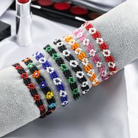 Fashion Jewelry Color Ethnic Mixed Color Flower Bead Bracelet Wholesale main image 1