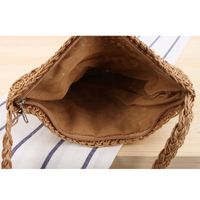 New Messenger Hand-woven Casual Straw Seaside Beach Bag25*18cm main image 6