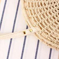 New Round Hollow One-shoulder Woven Straw Woven Round Women's Bag32*7.5cm main image 4
