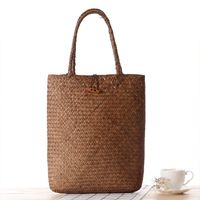 Women's Large Vintage Style Straw Bag main image 1