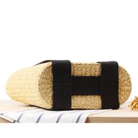 Simple Straw Beach Hand-woven Commuter Bag12*27*20cm main image 4