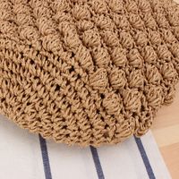 Cylindrical Hand-carried Woven Cute Bucket Straw Leisure Bag20*14cm main image 5