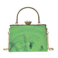 Acrylic New Fashion Candy Color Ladies Hand-held Messenger Chain Dinner Bag19*13*7.5cm sku image 2