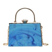 Acrylic New Fashion Candy Color Ladies Hand-held Messenger Chain Dinner Bag19*13*7.5cm sku image 3
