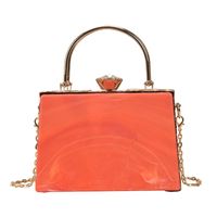 Acrylic New Fashion Candy Color Ladies Hand-held Messenger Chain Dinner Bag19*13*7.5cm sku image 5