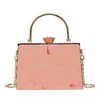 Acrylic New Fashion Candy Color Ladies Hand-held Messenger Chain Dinner Bag19*13*7.5cm sku image 6
