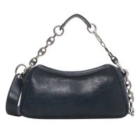 Fashion Pu Women's Chain Large Capacity New Portable Shoulder Messenger Bag 23.5*11*7.5cm sku image 3