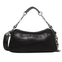 Fashion Pu Women's Chain Large Capacity New Portable Shoulder Messenger Bag 23.5*11*7.5cm sku image 4