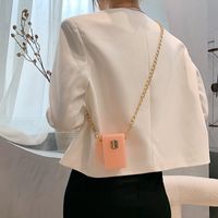 Acrylic Candy-colored Box New Women's Fashion Chain Shoulder Messenger Bag6*9*6cm sku image 5