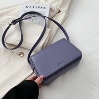 Women's Spring And Summer Messenger Simple Small Square Bag19.5*13*7cm sku image 1