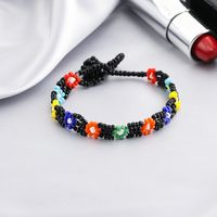 Fashion Jewelry Color Ethnic Mixed Color Flower Bead Bracelet Wholesale sku image 5