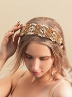 Retro Baroque Style Rhinestone Hairband Headband main image 3