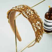 Retro Baroque Style Rhinestone Hairband Headband main image 5