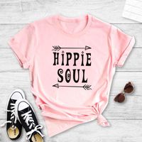 Camiseta Casual De Manga Corta Con Estampado Inglés Para Mujer. sku image 10