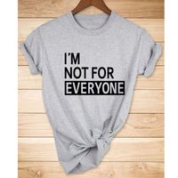 Lässiges Kurzarm-t-shirt Mit Kreativem Buchstabendruck Für Damen sku image 20