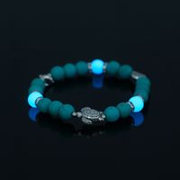 Fashion Turtle Scallop Fish Beaded Blue Turquoise Sky Blue Luminous Bracelet main image 1