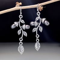 Bohemian Fashion Creative Leaf And Pearl Vintage Leaf Earrings main image 1