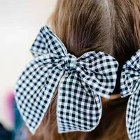 Fashion Children's Hairpin Bow Headdress Plaid Hair Accessories main image 1