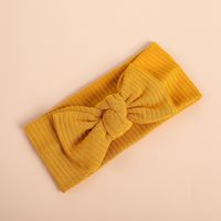 New Children's Headband Baby Knitted Elastic Seamless Bow Hairband main image 5