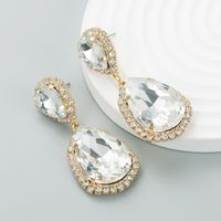 Fashion Multi-color Drop-shaped Retro Diamond Alloy Earrings main image 5