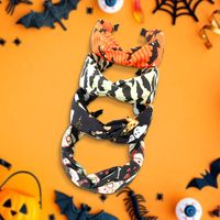 New Halloween Fabric Printing Wide-brimmed Cross-pressed Hairbands main image 1