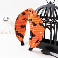 New Halloween Fabric Printing Wide-brimmed Cross-pressed Hairbands main image 5