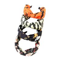 New Halloween Fabric Printing Wide-brimmed Cross-pressed Hairbands main image 6