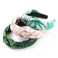 Fashion Wide-brimmed Knotted Printed Fabric Hair Accessories main image 3