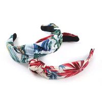Fashion Wide-brimmed Knotted Printed Fabric Hair Accessories main image 4