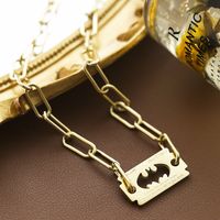 Simple Blade Shaped Stainless Steel Fashion Chain Sweater Chain Wholesale main image 3