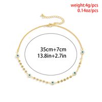Jewelry Creative Chain Sequins Wild Collarbone Chain Acrylic Eye Necklace main image 6