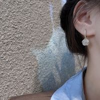 Simple Opal Earrings Female Copper Zircon Ear Buckles Wholesale main image 5