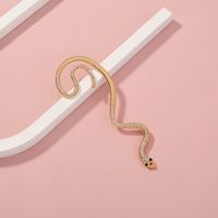 Fashion Snake-shaped Retro Alloy Earrings Diamond Ear Clip main image 3