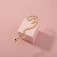 Fashion Snake-shaped Retro Alloy Earrings Diamond Ear Clip main image 4