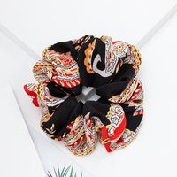 New Fabric Hair Scrunchies Fashion Tie Printing Accessories Wholesale main image 4