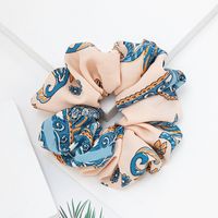 New Fabric Hair Scrunchies Fashion Tie Printing Accessories Wholesale main image 5