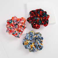 Fashion Printing Hair Ring Flower Contrast Color Hair Accessories main image 2