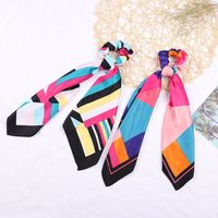 Fashion Geometric  Printing Hair Ring Long Tassel Hair Accessories main image 4