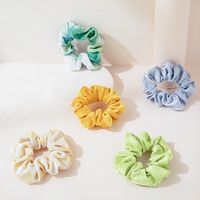 Fashion Simple Printing Hair Ring Simple Solid Color Hair Accessories Set main image 1