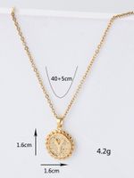 Fashion Copper Plated 18k Gold Letters Y Double-sided Necklace Wholesale main image 4