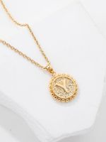 Fashion Copper Plated 18k Gold Letters Y Double-sided Necklace Wholesale main image 5