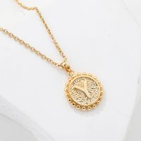 Fashion Copper Plated 18k Gold Letters Y Double-sided Necklace Wholesale main image 6