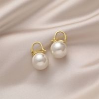 Retro Inlaid Pearl Earrings Fashion Alloy Ear Buckle Ear Jewelry main image 1