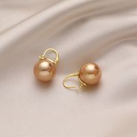 Retro Inlaid Pearl Earrings Fashion Alloy Ear Buckle Ear Jewelry main image 4
