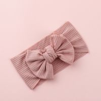 Knitted Sunken Stripe Hair Band Solid Color Bow Knot Stretch Sunken Stripe Knitted Fabric Sewing Hair Band 1 Piece sku image 20