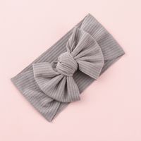 Knitted Sunken Stripe Hair Band Solid Color Bow Knot Stretch Sunken Stripe Knitted Fabric Sewing Hair Band 1 Piece sku image 22
