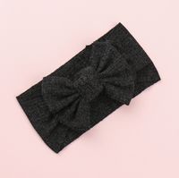 Knitted Sunken Stripe Hair Band Solid Color Bow Knot Stretch Sunken Stripe Knitted Fabric Sewing Hair Band 1 Piece sku image 10