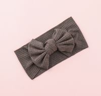 Knitted Sunken Stripe Hair Band Solid Color Bow Knot Stretch Sunken Stripe Knitted Fabric Sewing Hair Band 1 Piece sku image 16